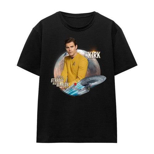 Front - Star Trek: Strange New Worlds Womens/Ladies Captain Kirk T-Shirt