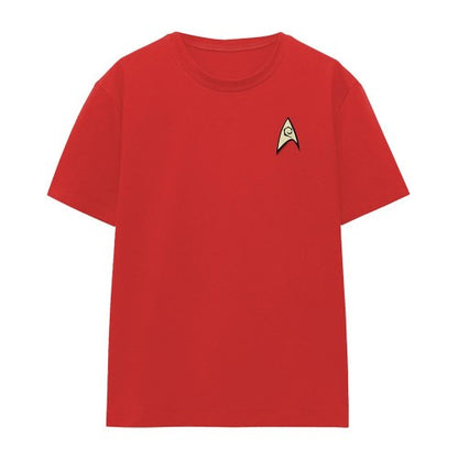 Front - Star Trek Womens/Ladies Engineering Uniform Foil T-Shirt