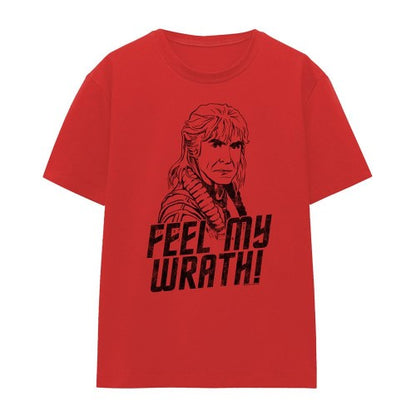 Front - Star Trek II: The Wrath of Khan Womens/Ladies Feel My Wrath T-Shirt