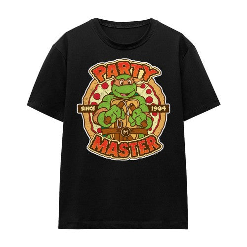 Front - Teenage Mutant Ninja Turtles Womens/Ladies Party Master Michelangelo T-Shirt