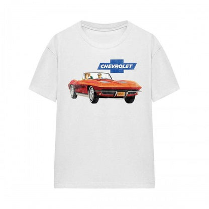 Front - Chevrolet Womens/Ladies Ad Vintage T-Shirt