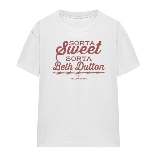 Front - Yellowstone Womens/Ladies Sorta Sweet Sorta Beth Dutton T-Shirt