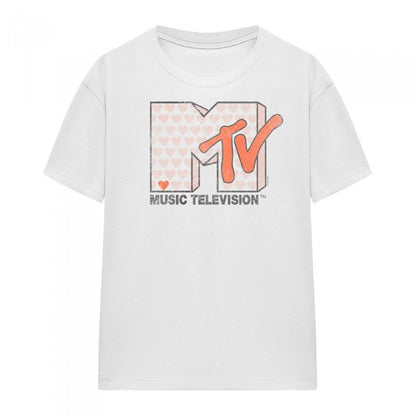 Front - MTV Womens/Ladies Riot Heart T-Shirt