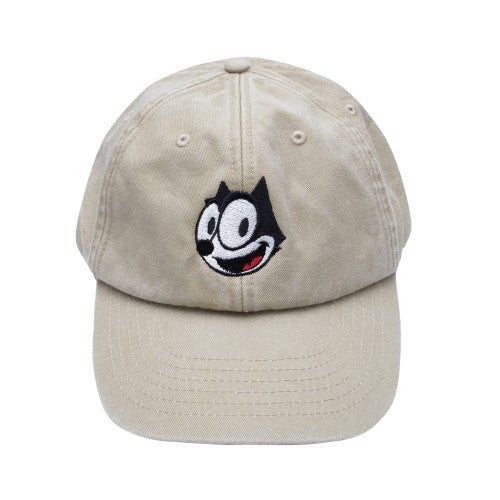 Front - Felix The Cat Mens Face Vintage Baseball Cap