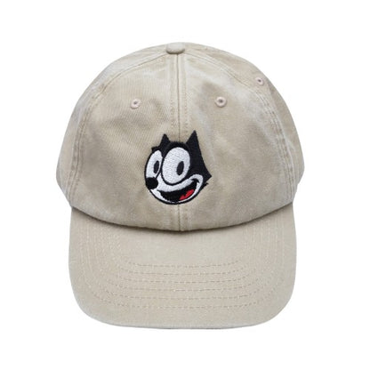 Front - Felix The Cat Mens Face Vintage Baseball Cap
