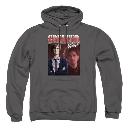 Front - Criminal Minds Unisex Adult Bootleg Spencer Reid Hoodie