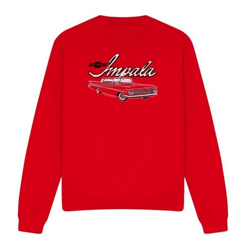 Front - Chevrolet Unisex Adult Classic Impala Sweatshirt