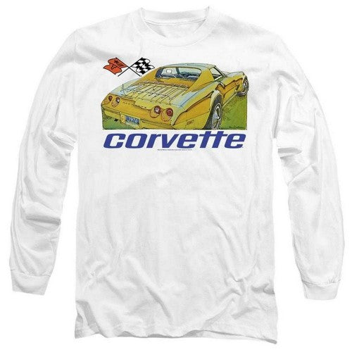 Front - Chevrolet Unisex Adult Corvette 74 Long-Sleeved T-Shirt