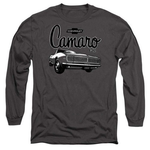 Front - Chevrolet Unisex Adult Script Car Long-Sleeved T-Shirt