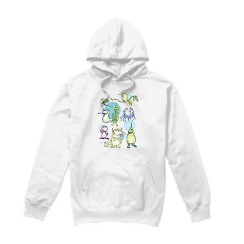 Front - Jim Henson Unisex Adult Monster Doodles Hoodie