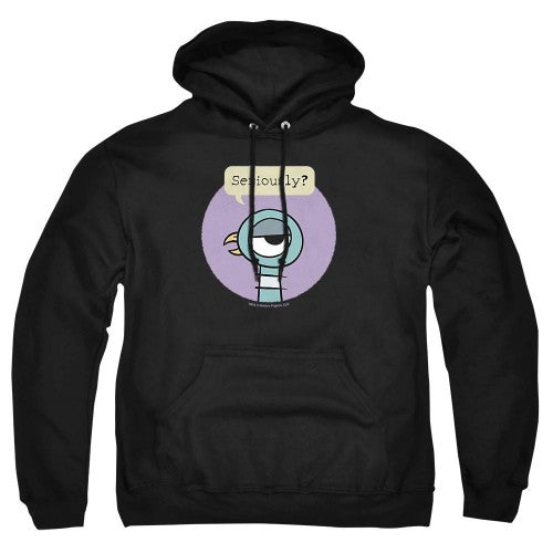 Front - The Pigeon Unisex Adult Seriously Hoodie
