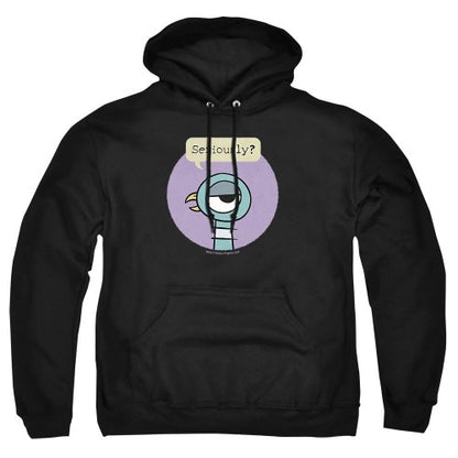 Front - The Pigeon Unisex Adult Seriously Hoodie