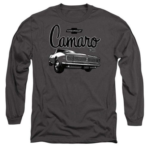 Front - Chevrolet Unisex Adult Script Car Long-Sleeved T-Shirt