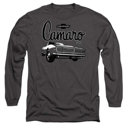 Front - Chevrolet Unisex Adult Script Car Long-Sleeved T-Shirt