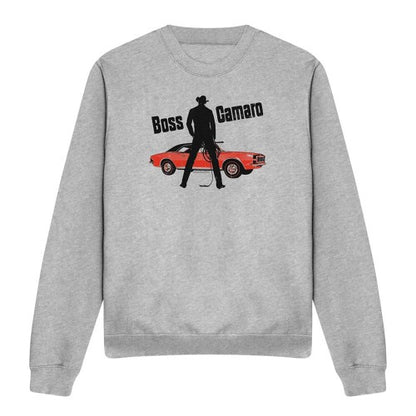 Front - Chevrolet Unisex Adult Boss Heather Sweatshirt