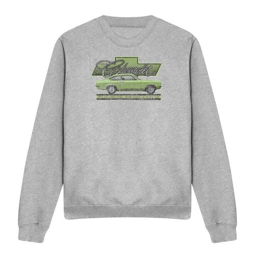 Front - Chevrolet Unisex Adult Vega Car Of The Year 71 Heather Sweatshirt