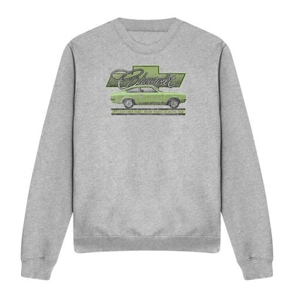 Front - Chevrolet Unisex Adult Vega Car Of The Year 71 Heather Sweatshirt