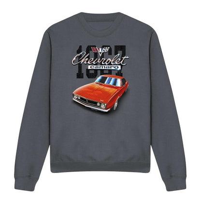 Front - Chevrolet Unisex Adult Classic Camaro Heather Sweatshirt