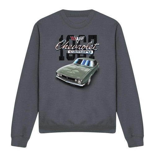 Front - Chevrolet Unisex Adult Classic Camaro Heather Sweatshirt