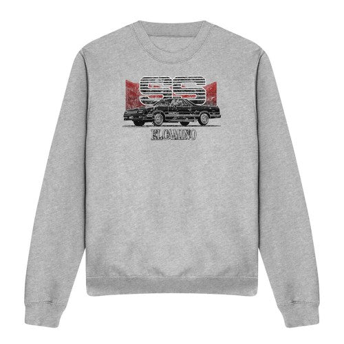 Front - Chevrolet Unisex Adult El Camino Ss Mountains Heather Sweatshirt