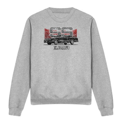 Front - Chevrolet Unisex Adult El Camino Ss Mountains Heather Sweatshirt
