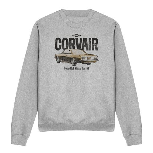 Front - Chevrolet Unisex Adult Retro Corvair Heather Sweatshirt
