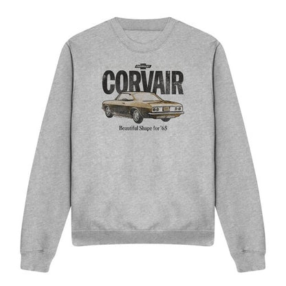 Front - Chevrolet Unisex Adult Retro Corvair Heather Sweatshirt