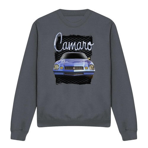 Front - Chevrolet Unisex Adult Yellow Camaro Heather Sweatshirt