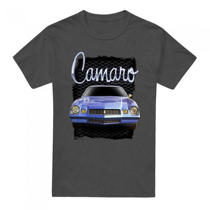 Front - Chevrolet Unisex Adult Yellow Camaro Heather T-Shirt