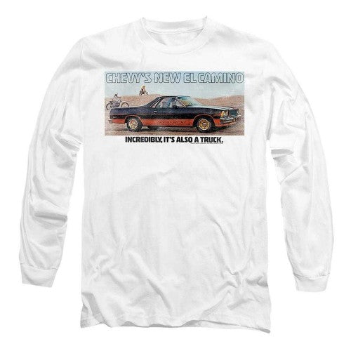 Front - Chevrolet Unisex Adult El Camino Long-Sleeved T-Shirt