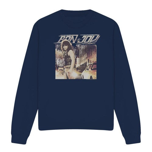 Front - Bon Jovi Unisex Adult Runaway Jon Sweatshirt