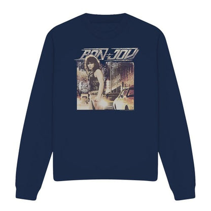 Front - Bon Jovi Unisex Adult Runaway Jon Sweatshirt