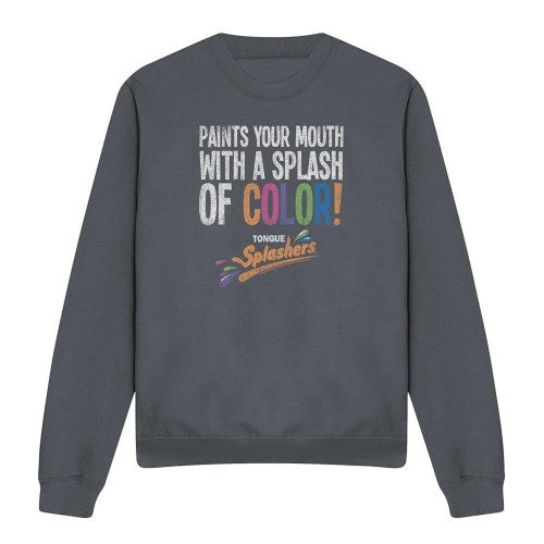 Front - Dubble Bubble Unisex Adult Paints Your Mouth Heather Sweatshirt