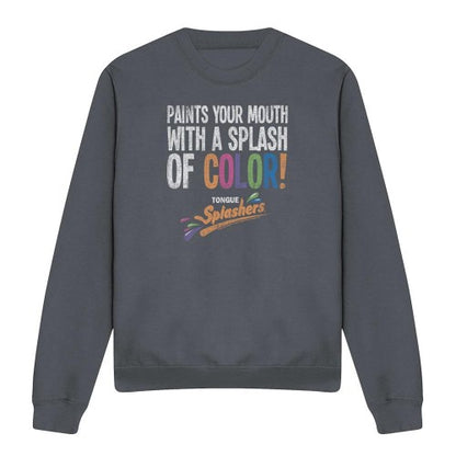 Front - Dubble Bubble Unisex Adult Paints Your Mouth Heather Sweatshirt