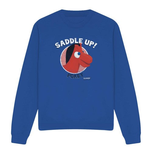 Front - Gumby Unisex Adult Saddle Up Sweatshirt
