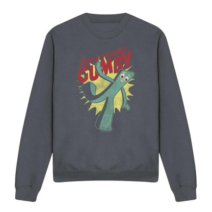 Front - Gumby Unisex Adult Bendable Sweatshirt