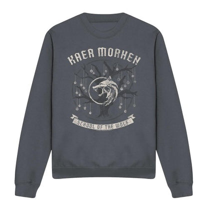 Front - The Witcher Unisex Adult Kaer Morhen Medallion Sweatshirt