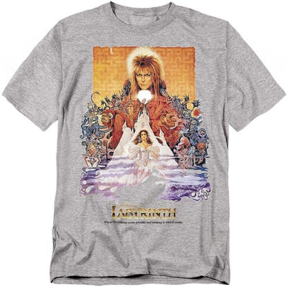 Front - Labyrinth Unisex Adult Movie Poster T-Shirt