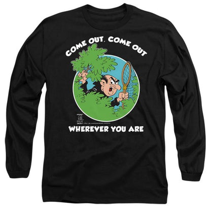 Front - The Smurfs Unisex Adult Gargamel Long-Sleeved T-Shirt