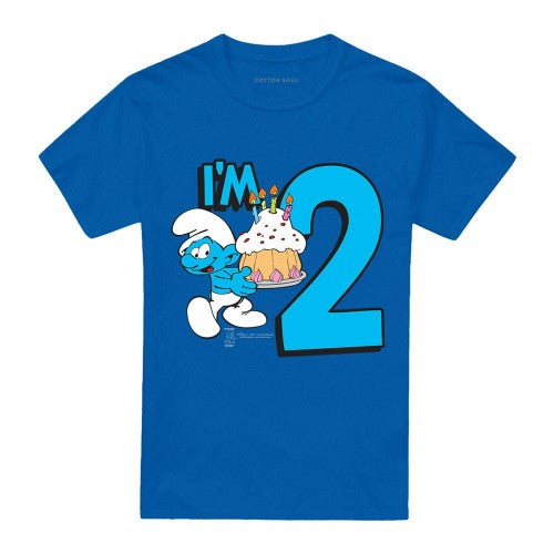 Front - The Smurfs Unisex Adult I´m 2 T-Shirt