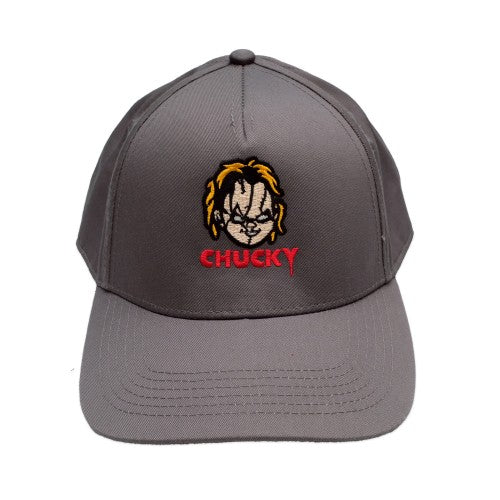 Front - Chucky Mens Face Snapback Baseball Cap