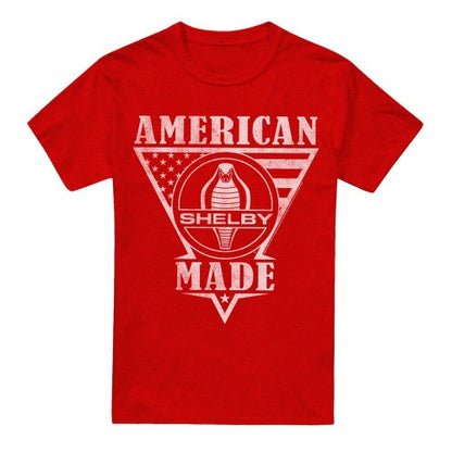 Front - Carroll Shelby Unisex Adult American Made Flag Heather T-Shirt