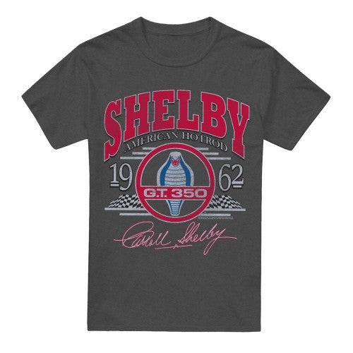 Front - Carroll Shelby Unisex Adult Hotrod Arched Heather T-Shirt