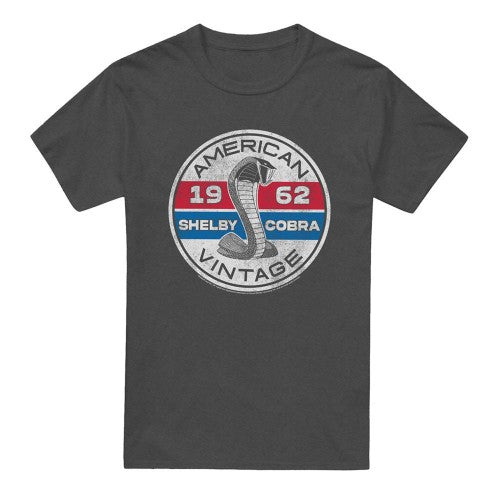 Front - Carroll Shelby Unisex Adult Vintage Circle Heather T-Shirt