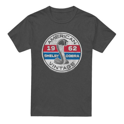 Front - Carroll Shelby Unisex Adult Vintage Circle Heather T-Shirt