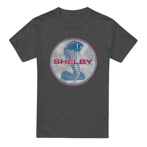 Front - Carroll Shelby Unisex Adult Full Color Cobra Heather T-Shirt