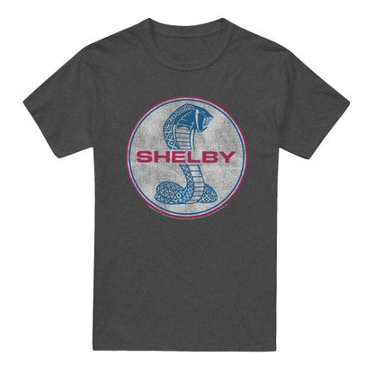 Front - Carroll Shelby Unisex Adult Full Color Cobra Heather T-Shirt