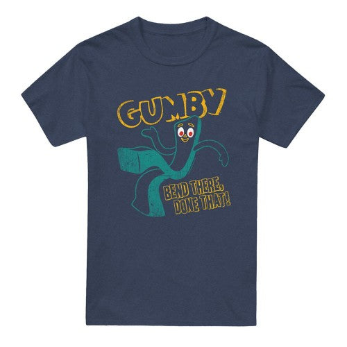 Front - Gumby Unisex Adult Bend There Done That Heather T-Shirt