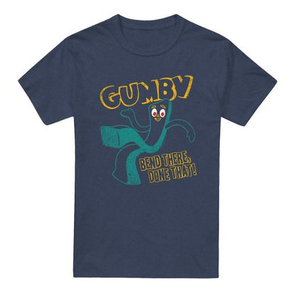 Front - Gumby Unisex Adult Bend There Done That Heather T-Shirt