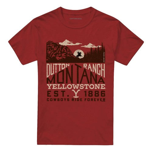 Front - Yellowstone Unisex Adult Montana Ride T-Shirt